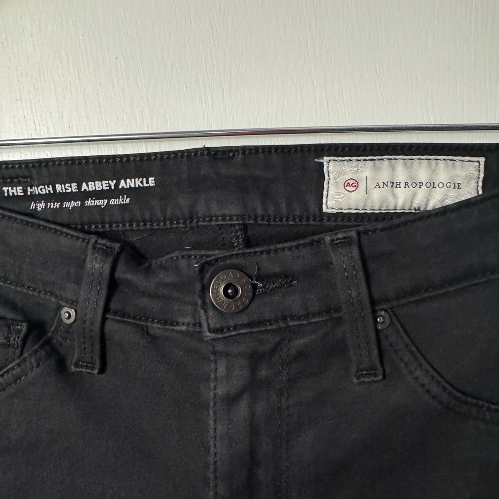 AG X Anthropologie The High Rise Abbey Skinny Ankle Jeans - Picture 7 of 8